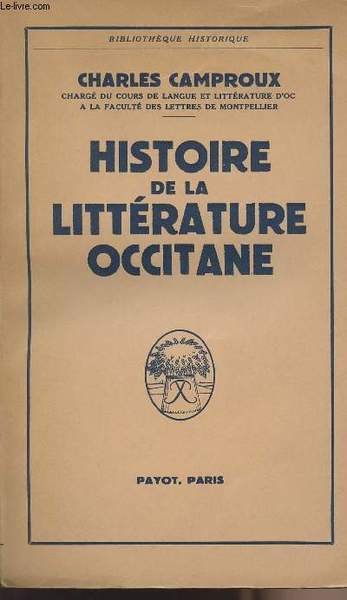Histoire de la litt�rature occitane