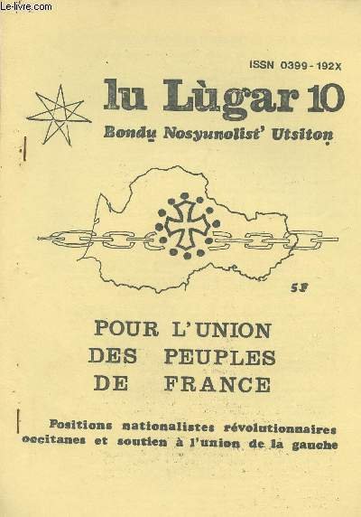 Lu Lugar - n�10 - Bondu Nosyunolist' Utsiton - Pour …