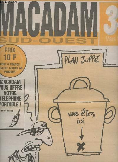Macadam sud ouest 34 mars 96 - Plan Jupp�, vous …
