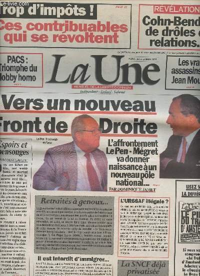 La Une, mensuel de la libert� d'opinion n�25 janv. 99 …