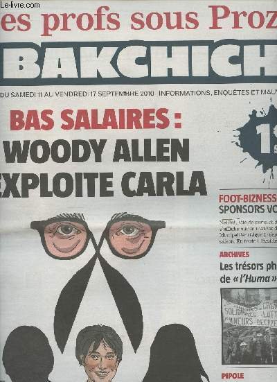 Bakchich Hebdo n�37 du sam. 11 au vend. 17 sept. …