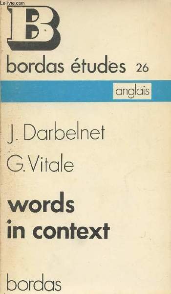 Words in context - "Bordas �tudes" n�26