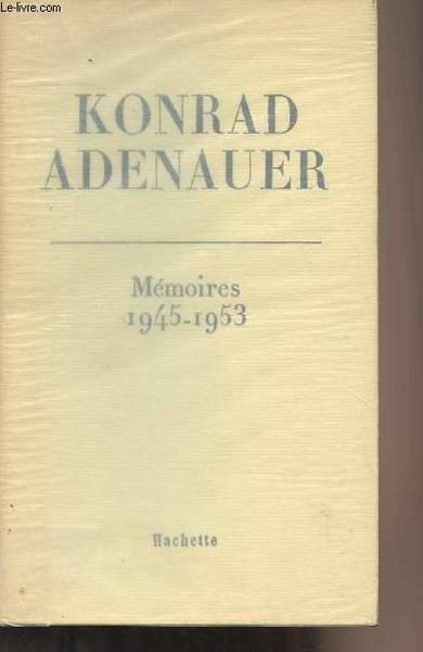 M�moires 1945-1953