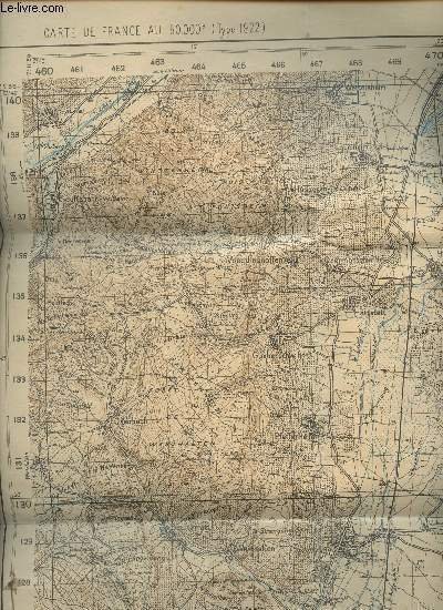 Carte de France au 50.000e (Type 1922) - Neuf-Brisach - …