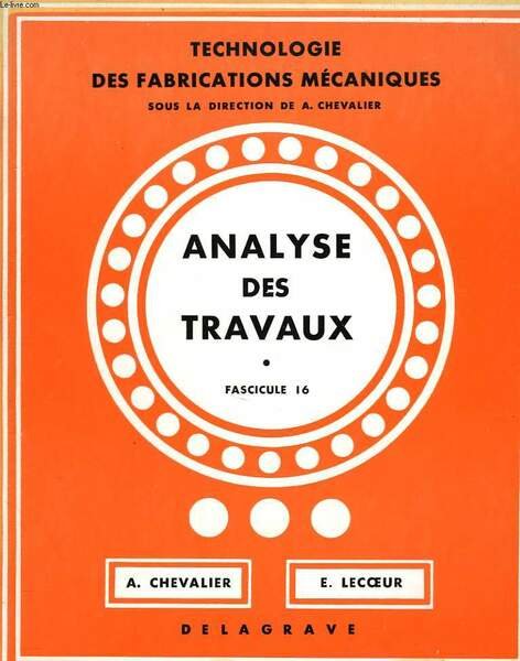 ANALYSE DES TRAVAUX