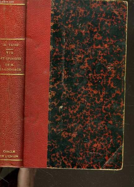NOTES SUR PARIS. VIE ET OPINION DE M. FREDERIC-THOMAS GRAINDORGE. | Immagine principale
