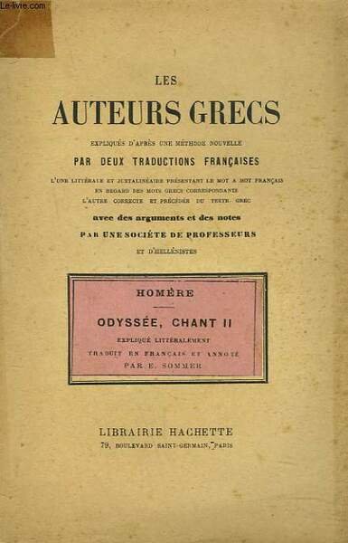 LES AUTEURS GRECS EXPLIQUES PAR UNE METHODE NOUVELLE, PAR DEUX …