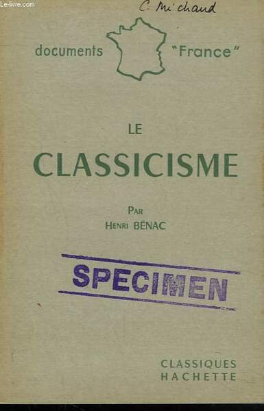 LE CLASSICISME