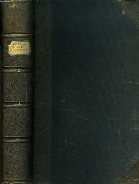 CONTES DE BOCCACE. LE DECAMERON.