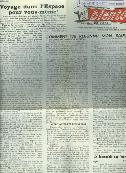 LES CHOSES QUI DOIVENT ARRIVER. BIENTOT N° 66. VOYAGE DANS … | Immagine principale