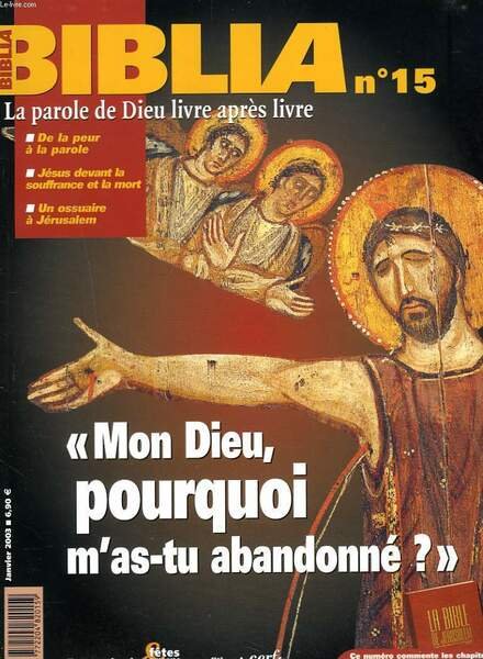 BIBLIA, LA PAROLE DE DIEU LIVRE APRES LIVRE, N°15, JANVIER … | Immagine principale