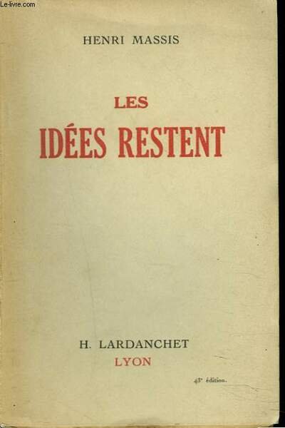 LES IDEES RESTENT | Immagine principale