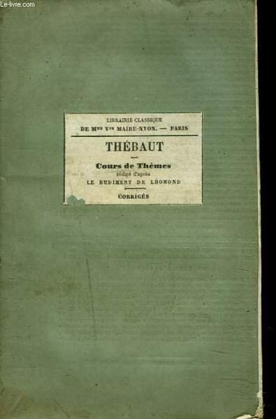 CORRIGE DU COURS DE THEMES REDIGE D'APRES LE RUDIMENT DE … | Immagine principale