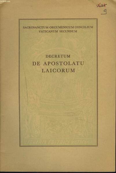 DECRETUM DE APOSTOLATU LAICORNUM