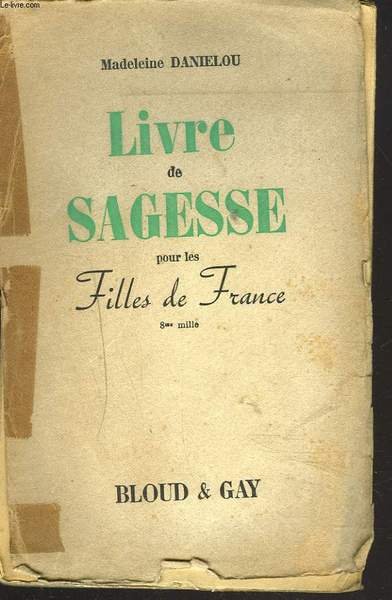 LIVRE DE SAGESSE POUR LES FILLES DE FRANCE | Immagine principale