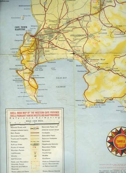 SHELL ROAD MAP OF THE CAPE PENINSULA AND WESTERN CAPE …