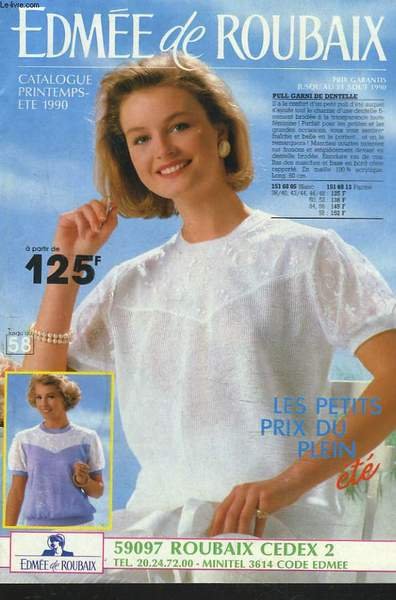 CATALOGUE EDMEE DE ROUBAIX PRINTEMPS-ETE 1990