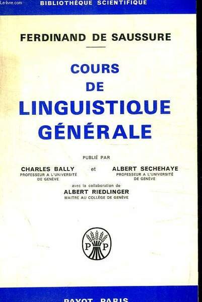COURS DE LINGUISTIQUE GENERALE