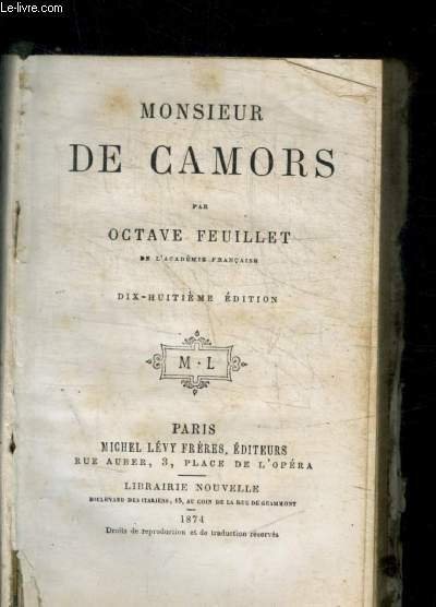 MONSIEUR DE CAMORS | Immagine principale