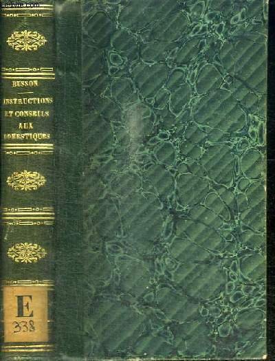 INSTRUCTIONS AUX FILLES DOMESTIQUES ET A TOUS LES DOMESTIQUES EN …