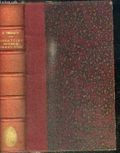 L'ORATOIRE DE FRANCE AU XVIIE ET AU XIXE SIECLE