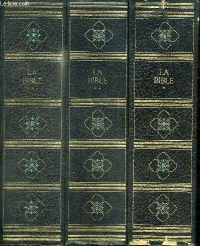 LA BIBLE DE JERUSALEM - 3 TOMES EN 3 VOLUMES (TOME 1+2+3) - L'ANCIEN TESTAMENT