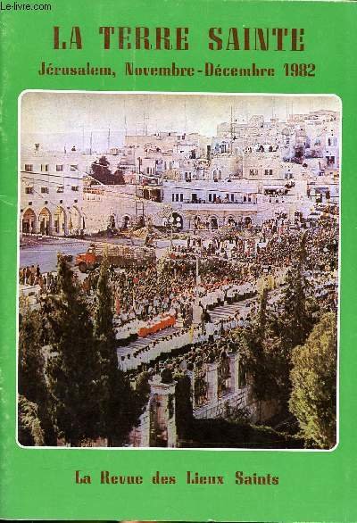 La Terre Sainte Jérusalem Novembre-Décembre 1982 la revue des Lieux … | Immagine principale