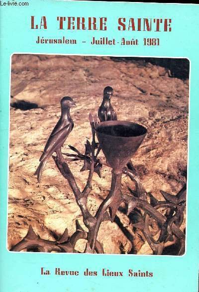 La Terre Sainte Jérusalem Juillet Août 1981 N°7-8 Revue des … | Immagine principale