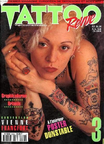 Tattoo revue N°3 Juillet 1996 Graphicaderme Orlando Sommaire:Graphicaderme Orlando; Convention Vienne Francfort; Life with tattoos.
