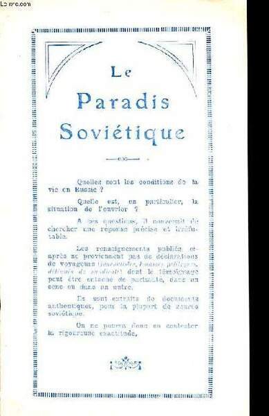 Le paradis soviétique | Immagine principale