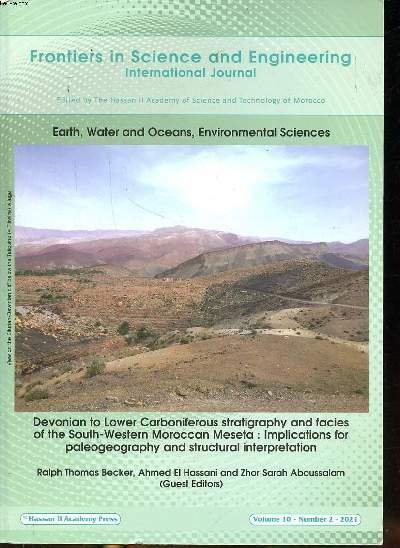 Frontiers in science and enfineering International journal Volume 10 Number …