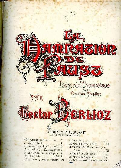 La damnation de Faust Légende dramatique en quatre parties N°22 …
