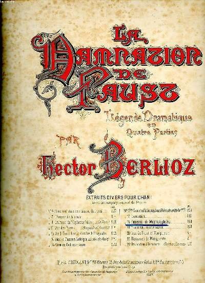 La damnation de Faust Légende dramatique en quatre parties N°19 …