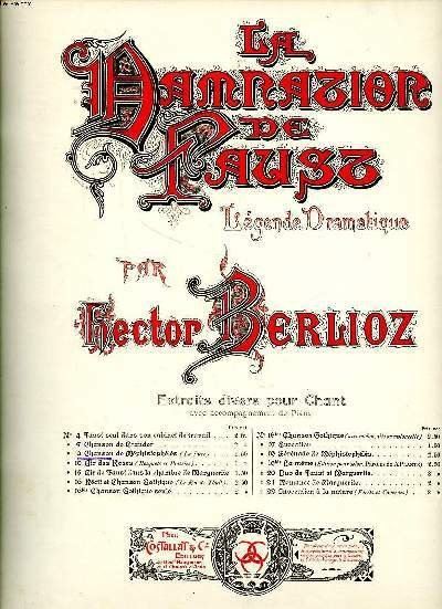 La damnation de Faust Légende dramatique en quatre parties N° …