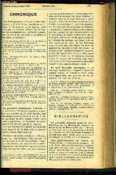 LE PETIT JARDIN ILLUSTRE N° 203 - Chronique ; Le …