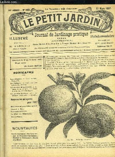 LE PETIT JARDIN ILLUSTRE N° 699 - Nouveautés. — Fruits …