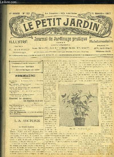 LE PETIT JARDIN ILLUSTRE N° 732 - La Serre. — …