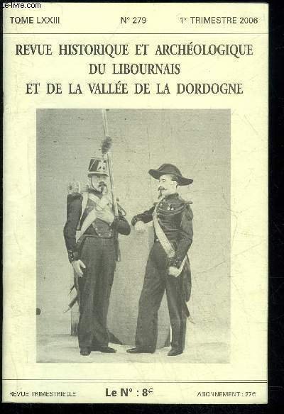 REVUE HISTORIQUE ET ARCHEOLOGIQUE DU LIBOURNAIS ET DE LA VALLEE … | Immagine principale