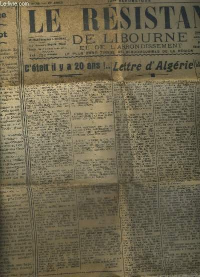 LE RESISTANT DE LIBOURNE N°183 DECEMBRE 1947 - C'était il …