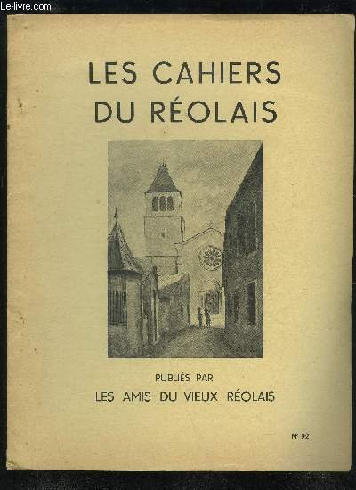 LES CAHIERS DU REOLAIS N° 92 - Les tableaux de … | Immagine principale