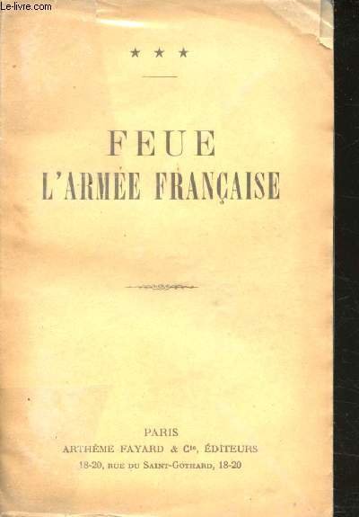 Feue l'Armée Française.