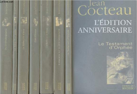 Lots de 7 livres de Jean Cocteau - Edition anniversaire …