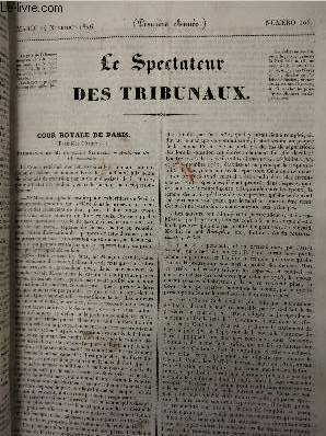 Le Spectateur des tribunaux - Mardi 14 novembre 1826 (1re …