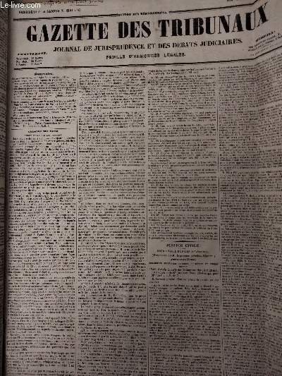 Gazette des Tribunaux - 18e année, n°5029, Vendredi 26 et …