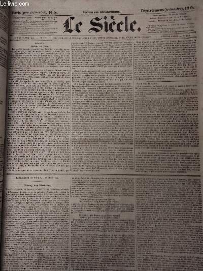 Le Siècle - Lundi 19 juin 1843 n°162 - 8e …