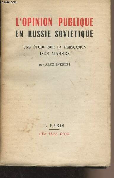 L'opinion publique en Russie soviétique - Une étude sur la … | Immagine principale