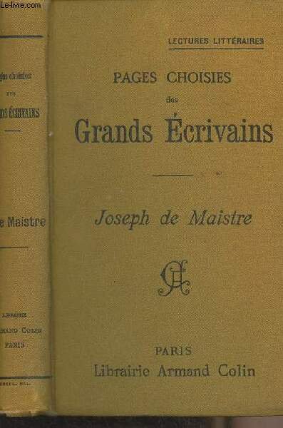 Pages choisies des Grands Ecrivains - Lectures littéraires | Immagine principale