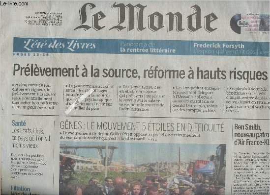 Le Monde n°22891 74e année - Vendredi 17 août 2018 …