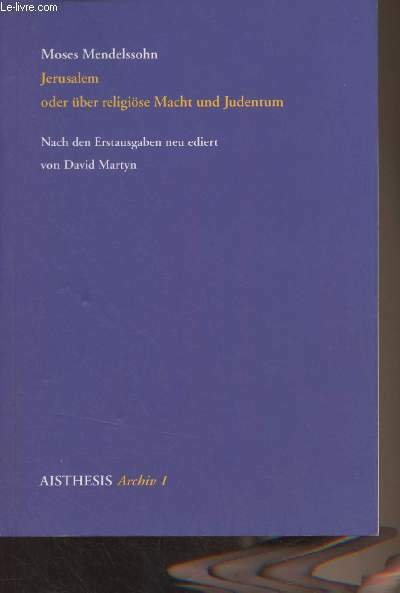 Jerusalem oder über religiöse Macht und Judentum - Vorrede zu … | Immagine principale