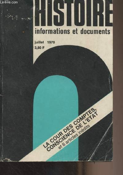 Histoire informations et documents n°7 - Juillet 1970 - D. … | Immagine principale